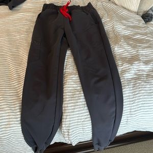 Zamora XS high waisted figs in charcoal